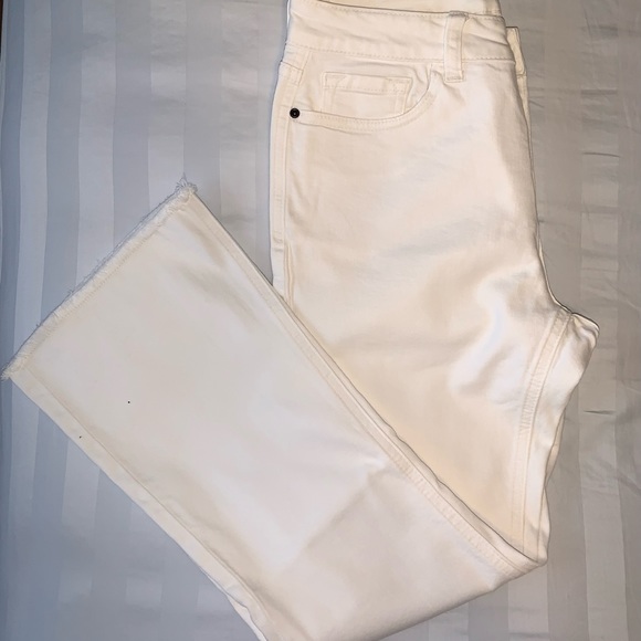 White Denim Flare Jeans - Picture 3 of 5